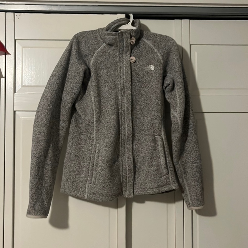 North face medium fleece zip up